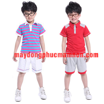 Mau dong phuc mam non be trai | Mẫu đồng phục mầm non bé trai